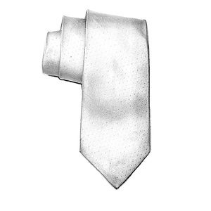 apt. 9 - Silk Tie - Platinum Metallic